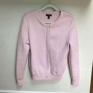 J. Crew Pink Merino Wool Blend Jacket/Blazer/Cardi